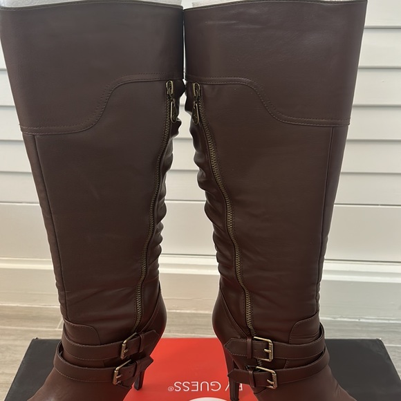 Guess Dark Brown Danjer Knee High Boots - Picture 6 of 7